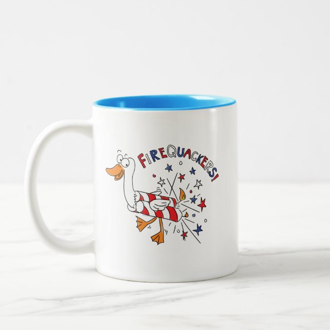 Jubiläumsduck Niedliche Kinder Zweifarbige Tasse (Links)