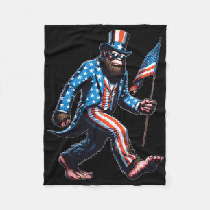 Jubiläumsfeier am 4. Juli Bigfoot Sasquatch - Amer Fleecedecke