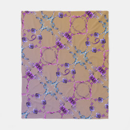 Jubiläumsfeier Amethyst-Rose Fleecedecke