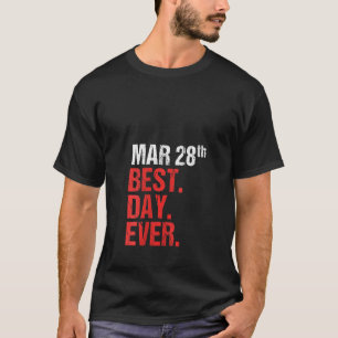 Jubiläumsfeier Bachelor-Party Weddi zum 28. März T-Shirt