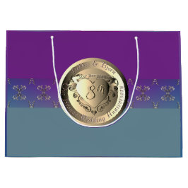 Jubiläumsfeier Bronze Emblem Geschenktasche Große Geschenktüte