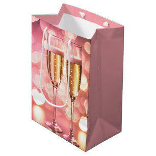 Jubiläumsfeier Champagne Flutes Mittlere Geschenktüte