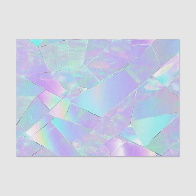 Jubiläumsfeier Geburtstag Iridescent Seidenpapier (Vorderseite)