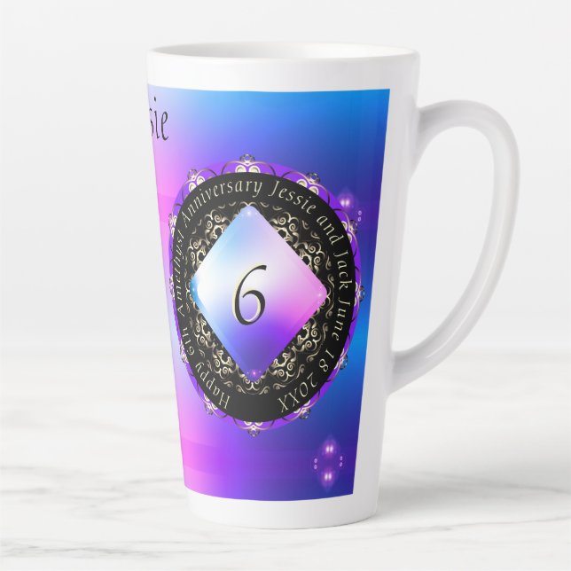 Jubiläumsfeier Latte Tasse (Rechts)