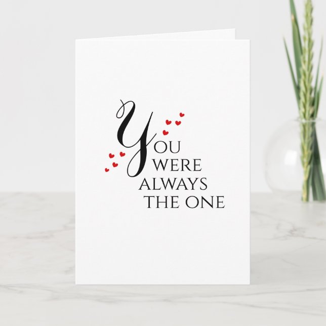Jubiläumsfeier Liebe Valentine Wedding Lover Ihr I Karte (Vorderseite)