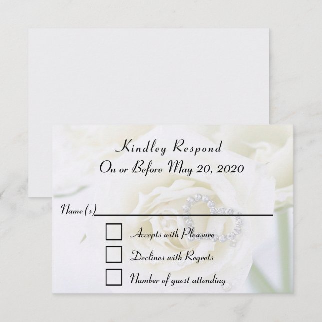 Jubiläumsfeier RSVP Card Einladung (Vorne/Hinten)