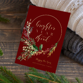 Jubiläumsfeuer Folien Feiertagskarte