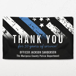 Jubiläumsflagge der Polizei Banner