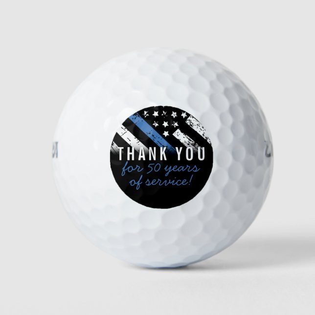 Jubiläumsflagge der Polizei Golfball (Vorderseite)