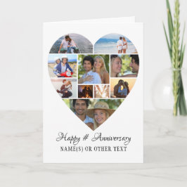Jubiläumsfoto Collage Custom Karte