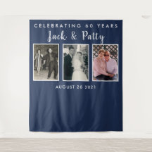 Jubiläumsfoto-Collage-Hintergrundbanner
