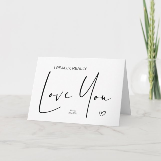 Jubiläumsgeschenk für die Liebe des Ehemanns Karte (Vorderseite)