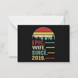 Jubiläumsgeschenk für Ihre epische Ehefrau Mitteilungskarte