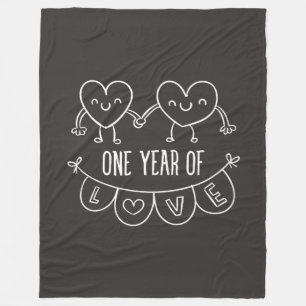 Jubiläumsgeschenk für ihren Chalk Fleece Blanket