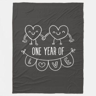 Jubiläumsgeschenk für ihren Chalk Fleece Blanket