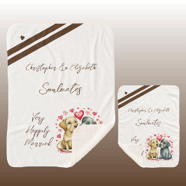 Jubiläumsgeschenk für niedliche Hunde Sherpadecke