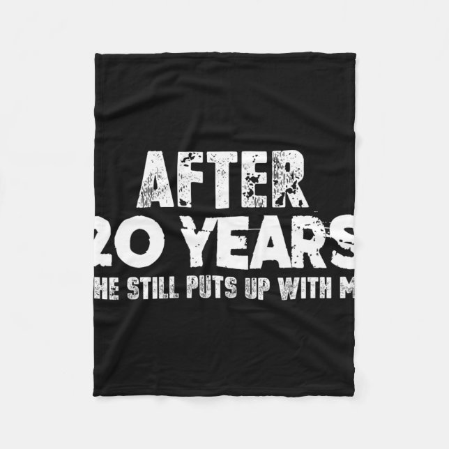 Jubiläumsgeschenke für Ehemann - Funny T - Shirt 2 Fleecedecke (Vorderseite)