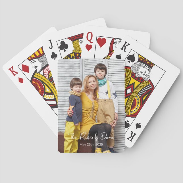 Jubiläumsgeschenke, Gewohnte Bilder, Weihnachten P Spielkarten (Rückseite)