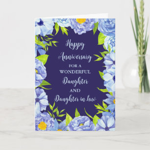 Jubiläumsjahr: Floral Daughter & Tochter Karte