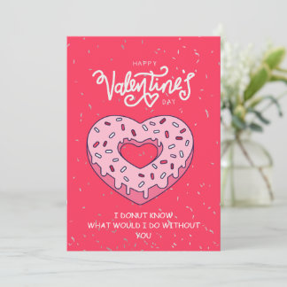 Jubiläumskarte des Funny Valentine's Day Card Donu Feiertagskarte