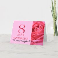 Jubiläumskarte Rosa Rose