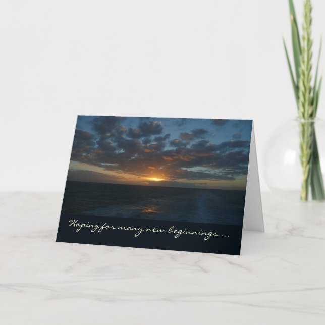 Jubiläumskarte Sonnenaufgang Karte (Vorderseite)