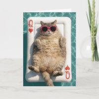 Jubiläumskönigin der Herzdame Katze