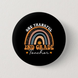 Jubiläumslehrer Groovy Erntedank Rai Button