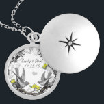Jubiläumsnecklace zum Hochzeitstag Vintager Gelber Versilberte Kette<br><div class="desc">Keepake Necklaces wählen Sie entweder Silber Platin oder Sterling Silver</div>