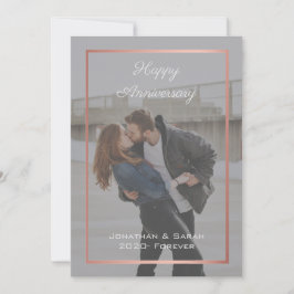Jubiläumspaar Foto romantische Liebe Einladung