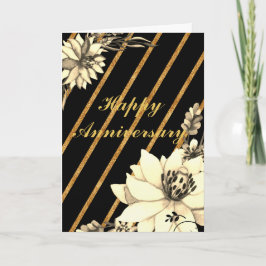 Jubiläumsschwarz/Gold Karte