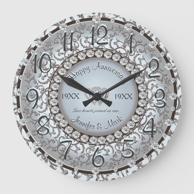 Jubiläumszeit Große Wanduhr (Vorderseite)