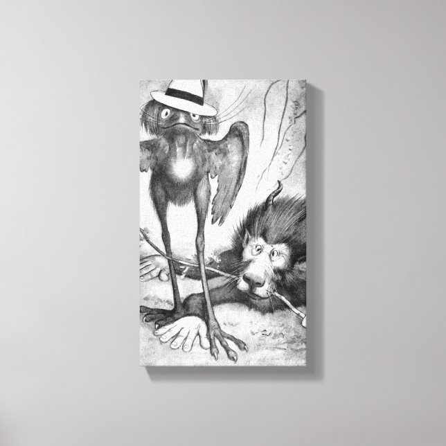 Jubjub Bird und der Bandersnatch Leinwanddruck (Vorderseite)