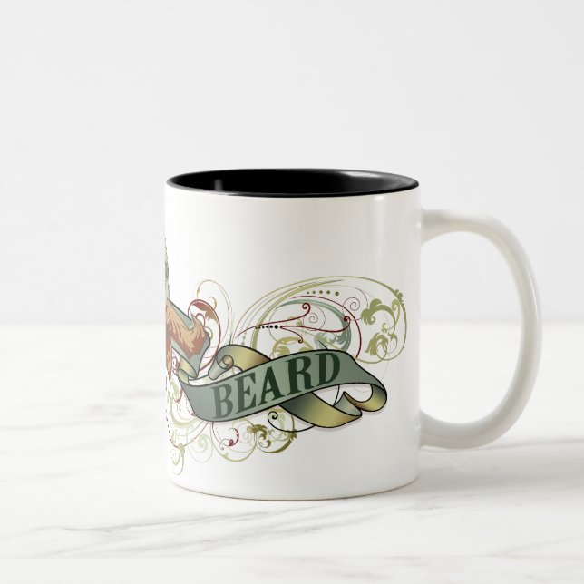 Juckender Bart Zweifarbige Tasse (Rechts)