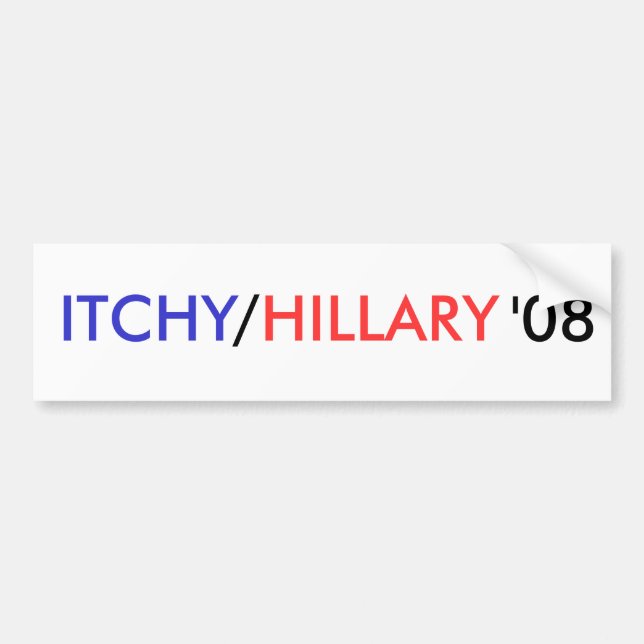 JUCKENDES,/, HILLARY, '08 - besonders angefertigt Autoaufkleber (Vorne)