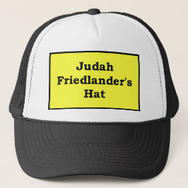 Judah Friedlanders Hut, gelb Truckerkappe