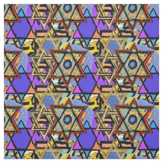 Judaia Customized Fabrics - Mogen David Gifts Stoff (Muster)