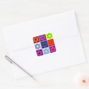 JUDAIC GIFTS - POP ART - JEWISH STARS - STICKER