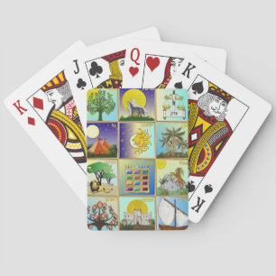 Judaica 12 Stämme Israels Kunst Spielkarten