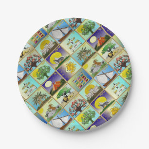 Judaica 12 Tribes of Israel Art Print Pappteller