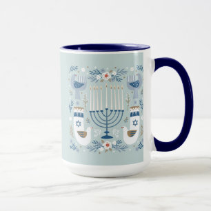 Judaica - Chanukka-Tassen - Geschenkartikel - Feie Tasse