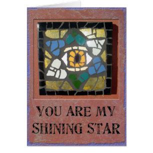 Judaica : Étoile de David de coeurs de mosaïque