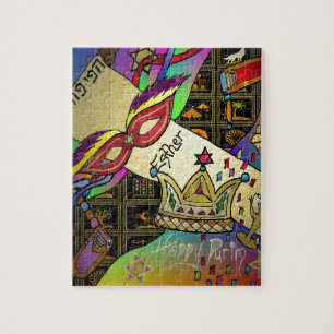 Judaica Purim Esther Feier Kunst Druck