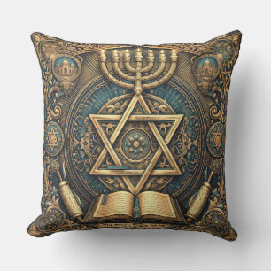 Judaica traditionell gestaltetes Dekorativkissen Kissen