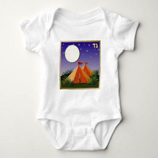 Judaika 12 Stämme Israel Gad Baby Strampler (Vorderseite)