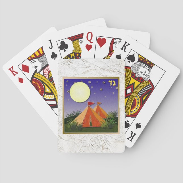 Judaika 12 Stämme Israel Gad Spielkarten (Rückseite)