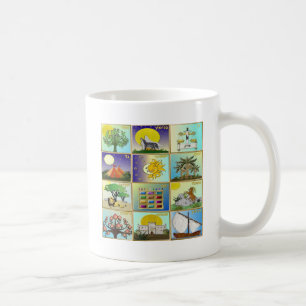 Judaika 12 Stämme Israels Art Kaffeetasse