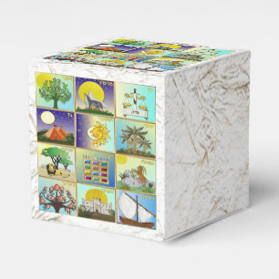 Judaika 12 Stämme von Israel Art Panels Gefälligke Geschenkschachtel