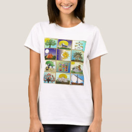 Judaika 12 Stämme von Israel Art Panels T-Shirt