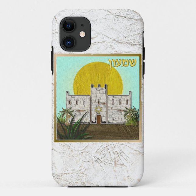 Judaika 12 Stämme von Israel Simeon Case-Mate iPhone Hülle (Rückseite)